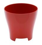 Plastia Luna kaspó 18 cm piros