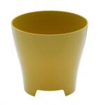 Plastia Luna kaspó 18 cm oliva