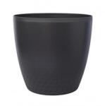 Plastia Perla kaspó 25cm antracit