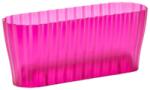 Plastia Triola orchidea virágláda 38cm átlátszó lila