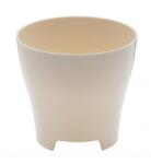 Plastia Luna kaspó 14 cm elefántcsont