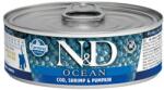 FARMINA N&d Cat Ocean Tuna, Cod, Creveți și Dovleac Pentru Pui De Pisică 70 Gr (l3-70139)