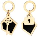 HARAHU Key Lock Fülbevaló-Arany/Fekete KP21234