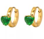 HARAHU BA-23559 Fülbevaló - Arany/Zöld KP23559