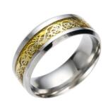 HARAHU AD-3641 Gyűrű - Ezüst/Arany/55mm KP3641