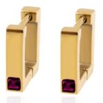 HARAHU MA-21758 Fülbevaló - Arany/Rózsaszín KP21758