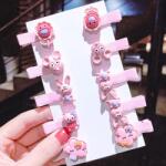 HARAHU Állatkák Hajcsattszett gyerekeknek - Rózsaszín KP7821