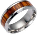 HARAHU WO-17183 Gyűrű - Ezüst/Barna/57mm KP17183