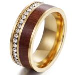 HARAHU TR-17023 Gyűrű - Arany/Barna/52mm KP17023