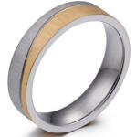 HARAHU SE-17604 Férfi Gyűrű - Ezüst/Arany/65mm KP17604