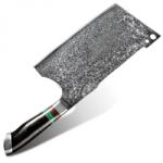 HARAHU MA-29016 damaszk konyhai bárd - Sötétbarna KP29016