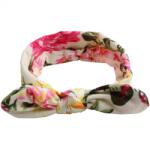 HARAHU FL-18394 Kislány turbán fejpánt - Fehér KP18394