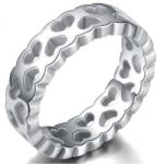 HARAHU Hollow Heart Gyűrű-Ezüst/57mm KP16844