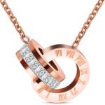HARAHU Double Pendant Nyakék-RózsaArany KP18734