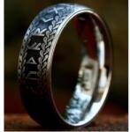 HARAHU OL-32050 Gyűrű - Fekete/Ezüst/69mm KP32050