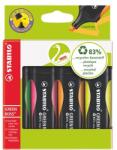 STABILO Szövegkiemelő készlet, 2-5 mm, STABILO Green Boss , 4 különböző szín (6070/4)
