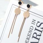 HARAHU YA-17770 Fülbevaló - Rózsaarany/Fekete KP17770