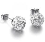 HARAHU SS-23406 Fülbevaló - Ezüst/Kristály KP23406