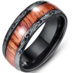 HARAHU Ornament Gyűrű-Fekete/Barna/57mm KP17113