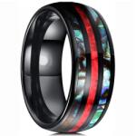 HARAHU Reuben Gyűrű-Fekete/Piros/52mm KP32086