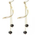 HARAHU TI-21669 Fülbevaló - Arany/Fekete KP21669