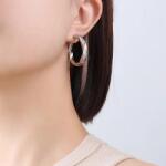 HARAHU LÍ-28722 Fülbevaló - Ezüst/3cm KP28722