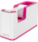 LEITZ Ragasztószalag-adagoló, asztali, feltöltött, LEITZ Wow , fehér-rózsaszín (53641023) - fodicoaruhaz