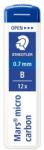 STAEDTLER Grafitbél, B, 0, 7 mm, STAEDTLER Mars Micro Carbon 250 (250 07-B) - fodicoaruhaz