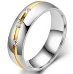 HARAHU LO-17391 Női Gyűrű - Ezüst/Arany/59mm KP17391