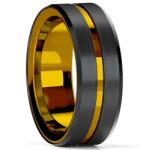HARAHU AR-32120 Gyűrű - Fekete/Arany/57mm KP32120