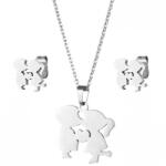 HARAHU Couple in Love Szett-Ezüst KP21701