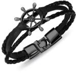 HARAHU Wheel Férfi Karkötő-Fekete KP15249