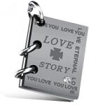 HARAHU Love Story Medál-Ezüst/Fekete KP24095