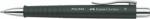 Faber-Castell Golyóstoll, 0, 7 mm, nyomógombos tolltest, fekete tolltest, FABER-CASTELL Poly Ball , kék (241199) - fodicoaruhaz
