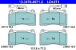ATE set placute frana, frana disc ATE Ceramic 13.0470-4971.2 (13.0470-4971.2)