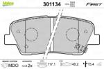 VALEO set placute frana, frana disc VALEO 301134 - automobilus