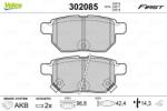 VALEO set placute frana, frana disc VALEO ESSENTIAL 302085 (302085)