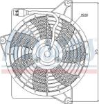 NISSENS Ventilator, radiator NISSENS 85371 - automobilus