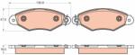 TRW set placute frana, frana disc TRW GDB2024 (GDB2024)