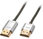 Lindy HDMI Csatlakozókábel [1x HDMI dugó - 1x HDMI dugó] 4.50 m Szürke (41676) (41676)