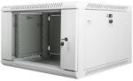 Lanberg 19" fali rack szekrény 6U 600x600mm - szürke (WF01-6606-10S)