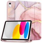 Tech-Protect Apple iPad 10.9 (2022) tablet tok (Smart Case) on/off funkcióval, Apple Pencil tartóval - Tech-Protect - marble (ECO csomagolás)
