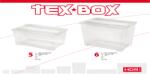 Heidrun Tex box tetős 48L tárolódoboz