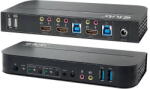 Club 3D Switch KVM CLUB 3D 4K60Hz 2x HDMI > HDMI/2xUSB/Audio retail (CSV-1382)