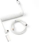 Keychron Coiled Aviator USB-C - USB-C M/M adatkábel 1.36m fehér 90 CAB-9 (CAB-9)