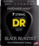 DR Strings Black Beauties BKE7-11 Set de corzi pentru chitară electrică (BKE7-11)
