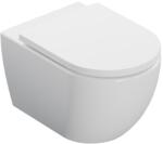 Excellent Stellar wc csésze lassú záródású ülőkével függesztett perem nélkül mély öblítéssel fehér fényes CENL. 6603.535. WH (CENL6603535WH)