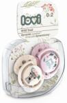 LOVI Lovi, Wild Soul Girl, suzeta dinamica din silicon, 0-2 luni, 2 buc