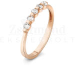  14 karátos rozéarany eljegyzési gyűrű - PP32r (AU12531) AU12531
