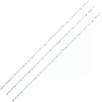  Háttérvilágítás Samsung 40coll 8LED 3V V8DN-395SM0 3db/csomag (V8DN-395SM0)